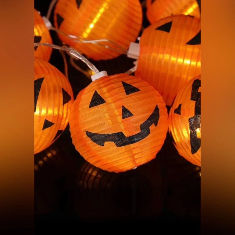 Halloween Lights Halloween Decorations Fairy Lights 10 Led Pumpkin Lanterns